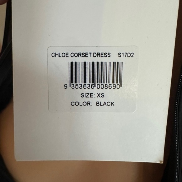 With Jean ~ Women’s Chloe Corset Dress Black S17D2 ~ Size XS ~ NWT - Picture 10 of 15